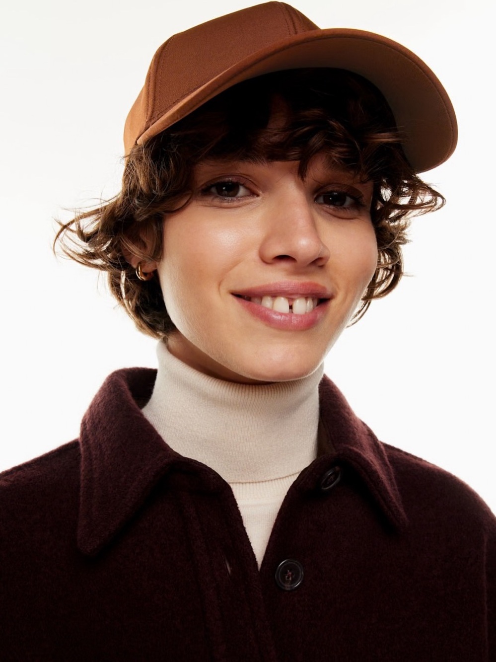 Aritzia Alxilary Classic Baseball Hat Brown Baseball Hat Like New old money